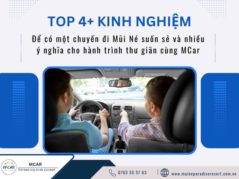 Bỏ túi 4 kinh nghiệm khi thuê xe đi mũi né