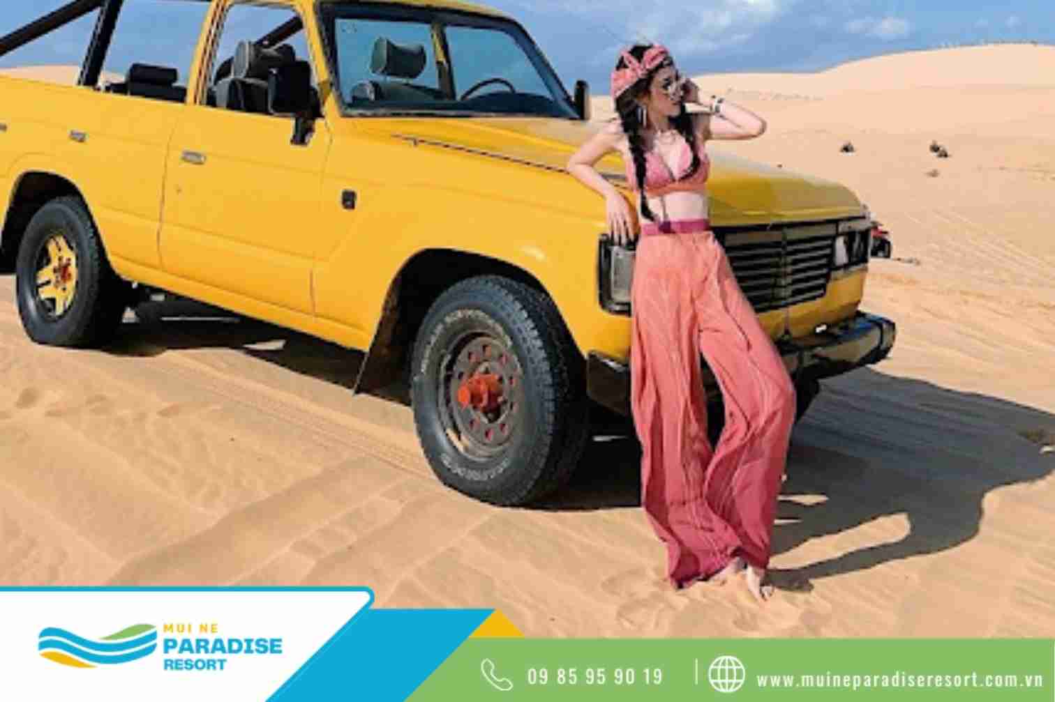 Mũi Né sa mạc - Xe Jeep - “phụ kiện” dành cho những ai đam mê phong cách táo bạo