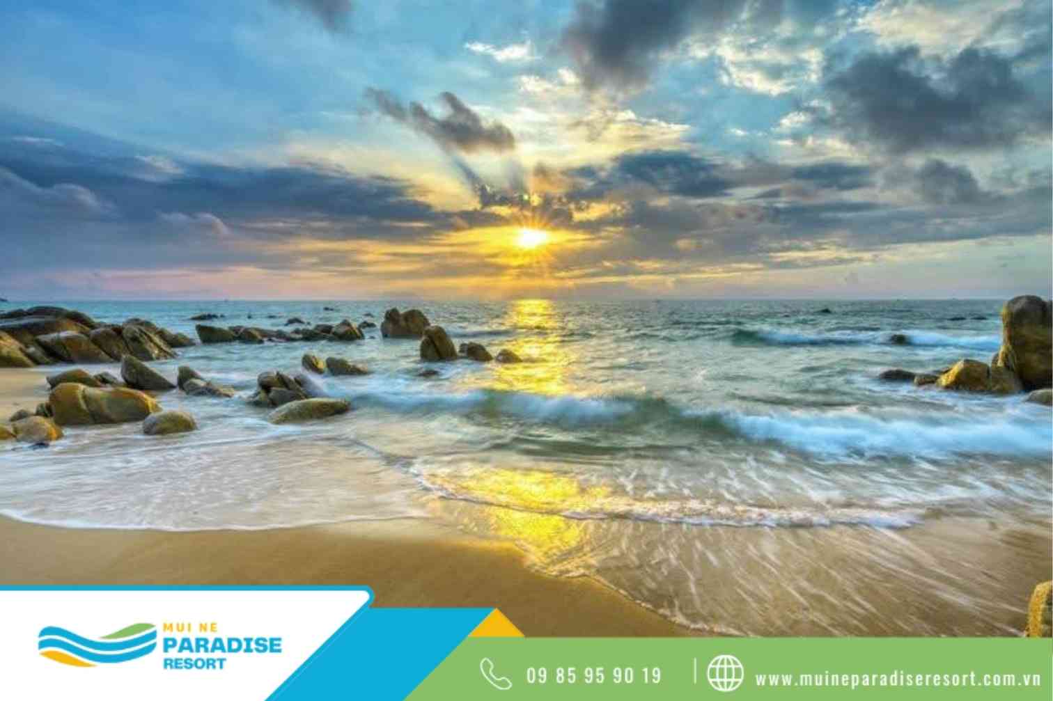 Resort 4 sao Mũi Né - Cảnh đẹp trên biển lúc hoàng hôn