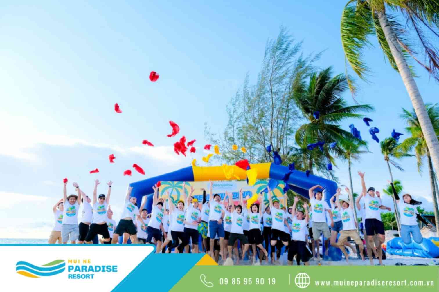 Mũi Né의 teambuilding 공간이 있는 리조트 - 해변에서 팀빌딩 수요 증가
