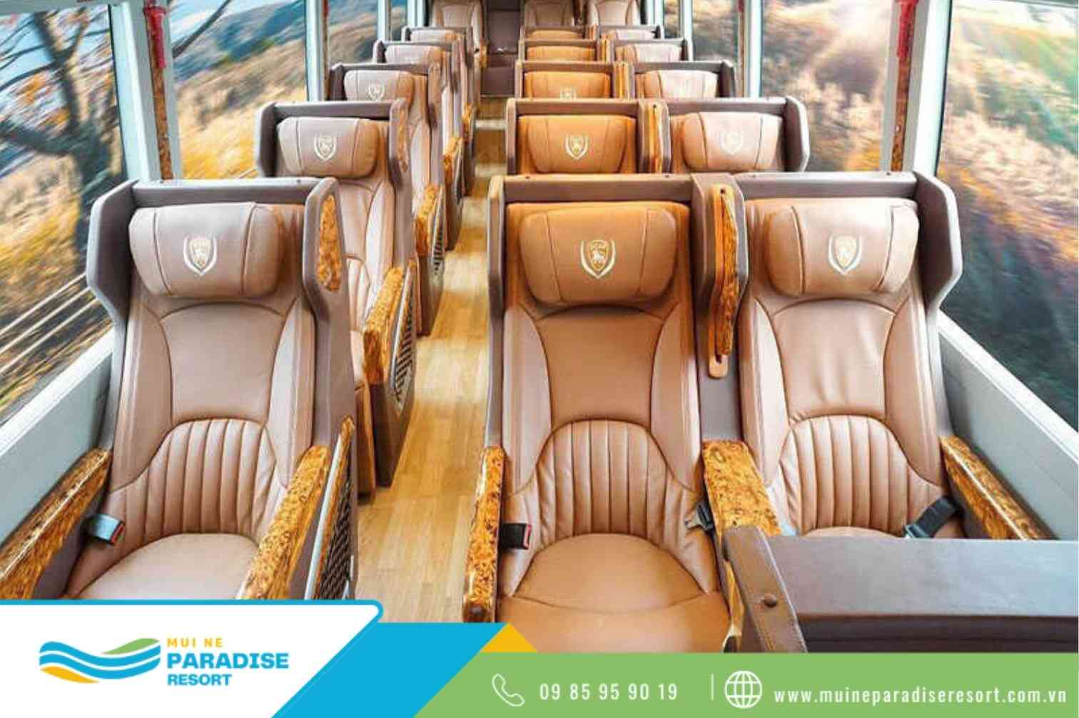 Thuê xe đi mũi né - Xe Limousine 9 chỗ cao cấp, hiện đại