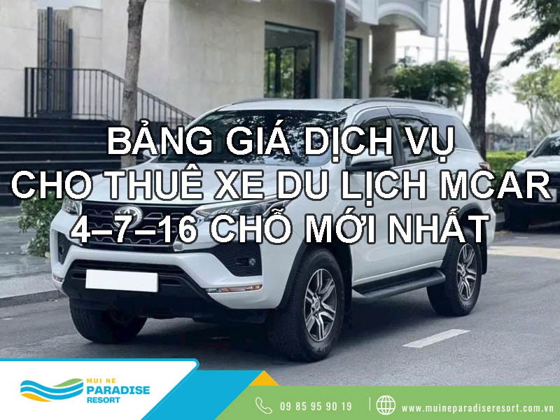 Dịch vụ cho thuê xe du lịch