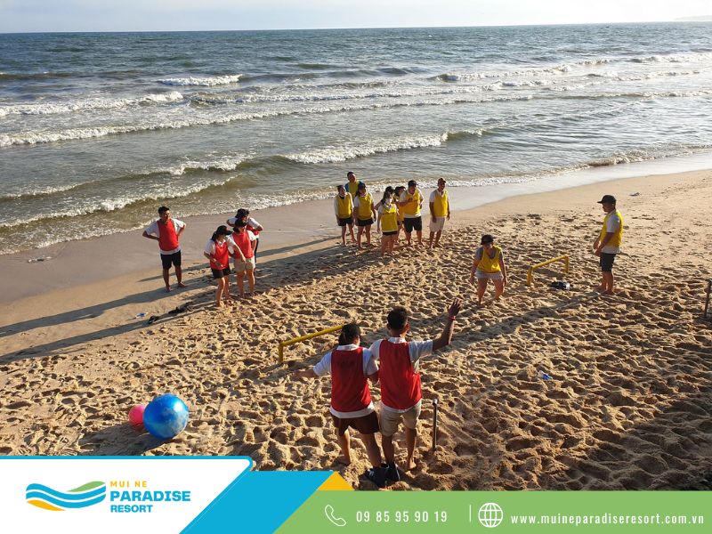 Пляжный тимбилдинг - В Mũi Né Paradise Resort есть просторный частный пляж для проведения тимбилдинга