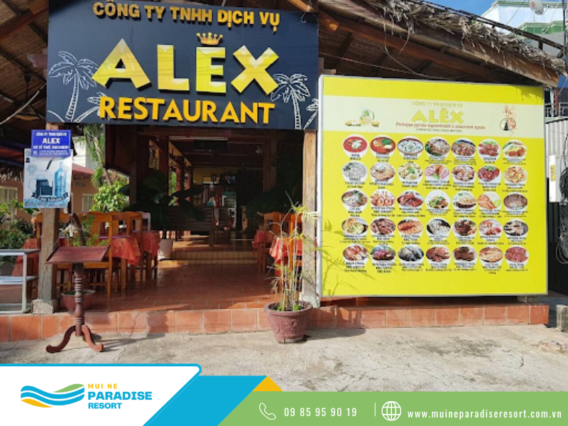 Mũi Né restaurant - Alex Restaurant is famous for Russian dishes