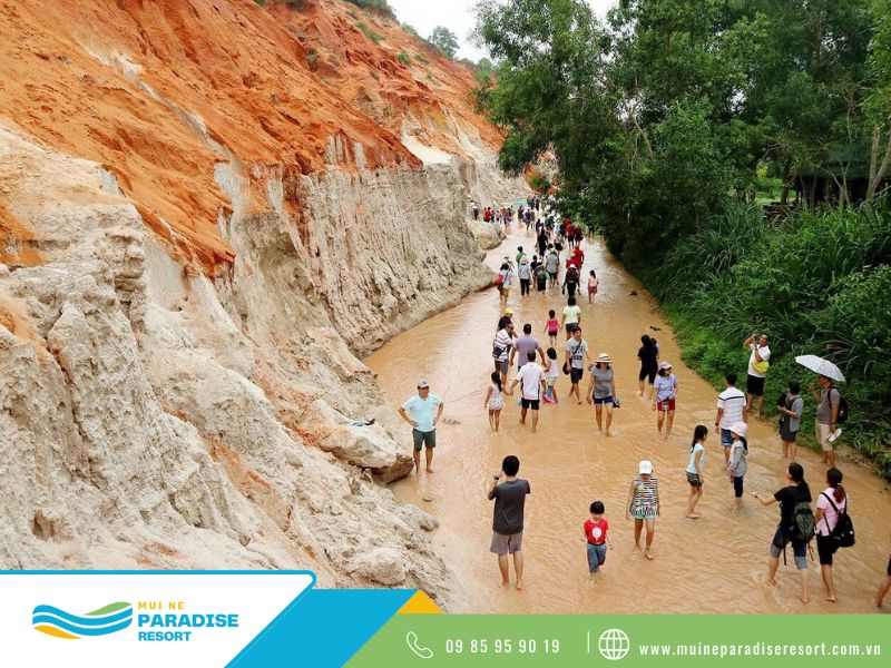 Mũi Né Bình Thuận Beach - Many tourists visiting Fairy Stream