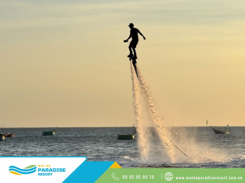 Flyboard Mũi Né - Khung giờ chiều rất thích hợp cho việc quay video