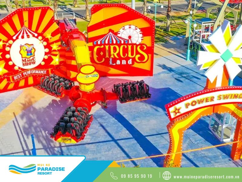 Circus Land mở cửa từ 9h đến 21h hàng ngày