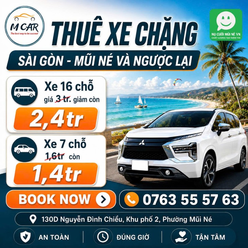 Thuê Xe Sài Gòn Mũi Né