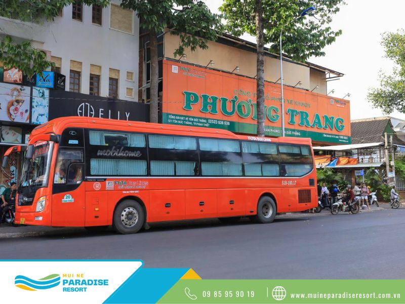Điểm đón trả xe khách tại khu vực Phan Thiết – Mũi Né.