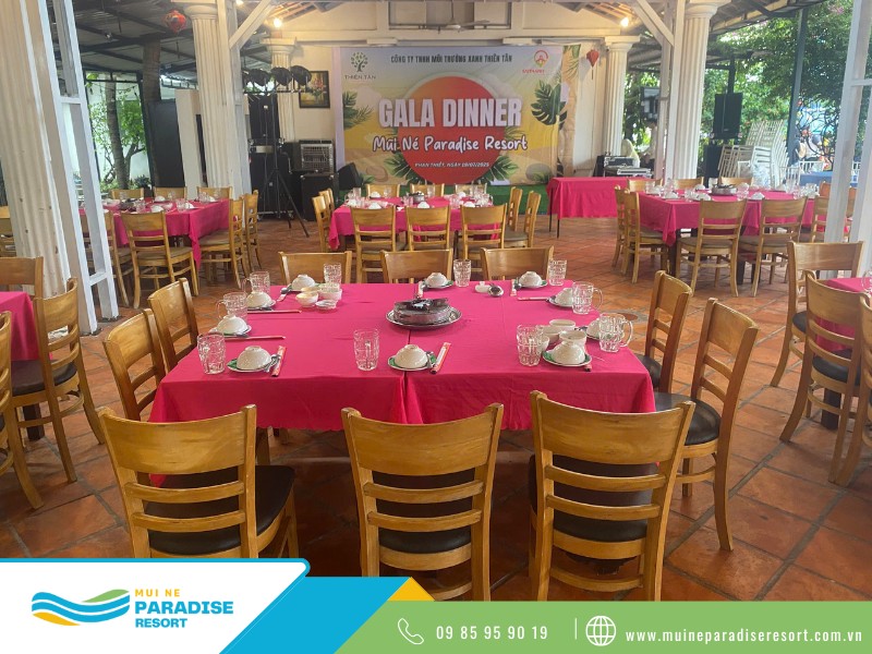 Gala Dinner buổi tối cho công ty sản xuất tại Mũi Né.