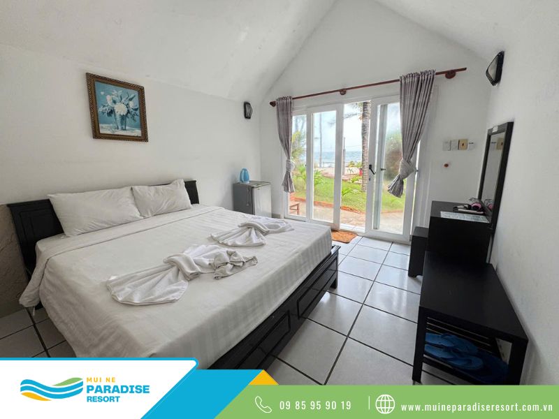Mũi Né Paradise Resort – điểm lưu trú gần Bãi tắm Ông Địa.