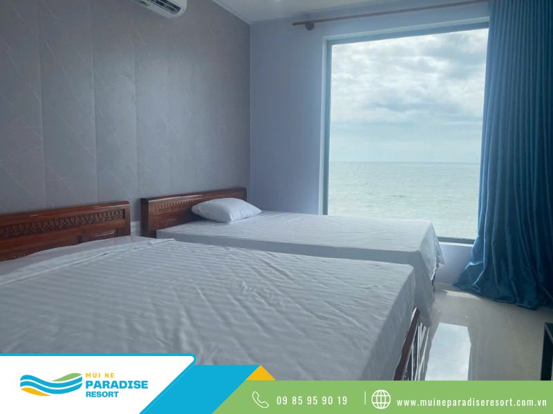 Family Beach Front Connecting P6 – 3 giường đôi cho nhóm 6 khách